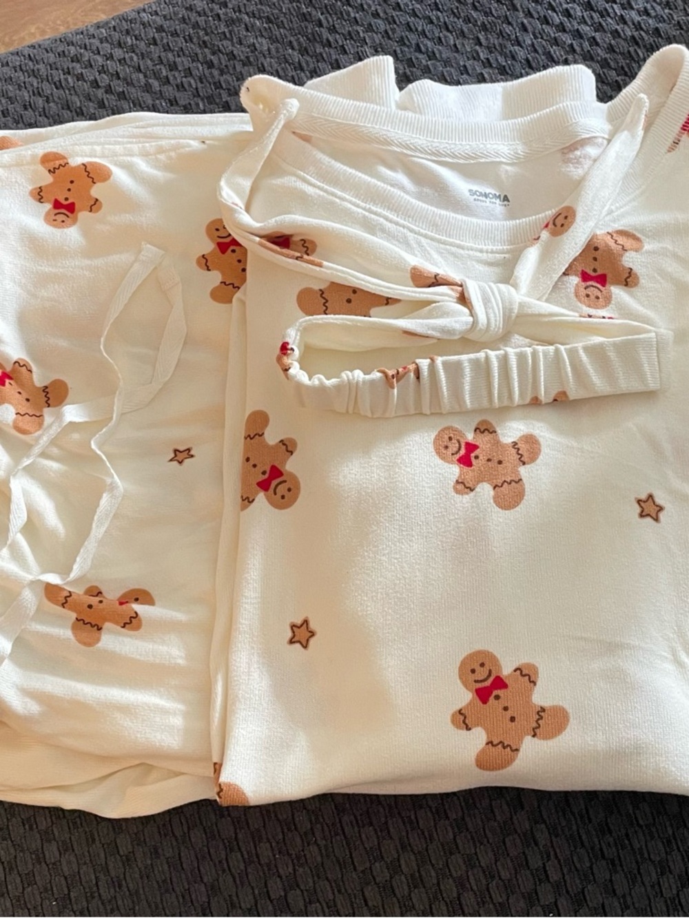New SONOMA Goods for Life Gingerbread Print 3 pcs Pajama Set 3XL
